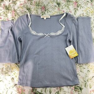 Sugar Moon Lace Long Sleeve Top
